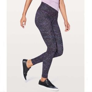 Lululemon Wunder Under HR Tight 28” Full On Luxtreme Leggings Crystalline Multi